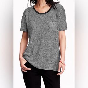 Old Navy Linen-Blend Boyfriend Tee